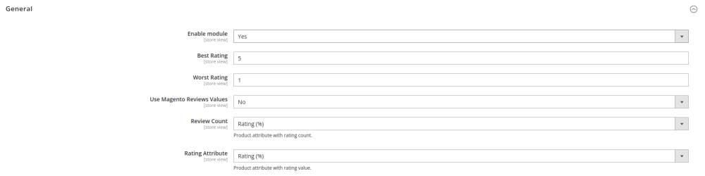 Structured data markup setting general