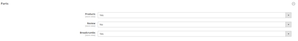 Structured data markup setting parts